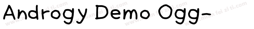 Androgy Demo Ogg字体转换